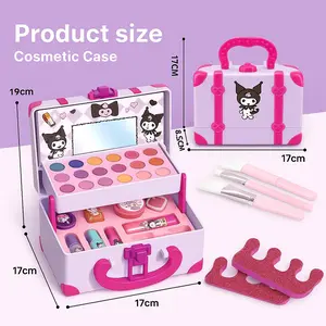 WINNO - 【COD】kotak gratiS Girls Makeup Toys Kosmetik Kotak Princess Set Lipstik Eye Shadow mainan Kuromi make up anak perempuan Asli