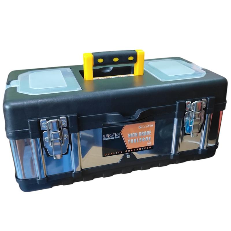 Thùng Đựng Đồ Nghề Bọc Inox Cỡ Lớn 19in Loại Tốt Hàng Dày Không Bễ Vỡ Rất Bền