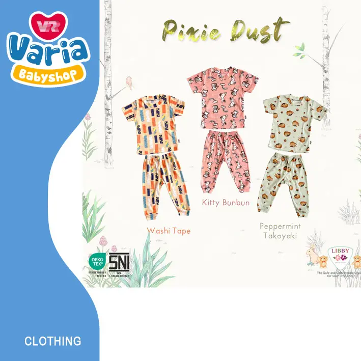 Libby Oblong Rib Pendek Panjang Unisex / Setelan Pendek Panjang Newborn | LIBBY BABY 3