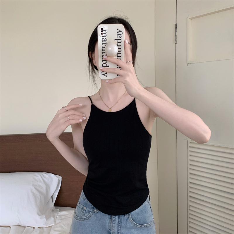 Product Introduction of Áo Vest Không Dây Hở Lưng, Màu Trơn Có Đệm Ngực, Áo Ống Ôm Sát Áo Sơ Mi Cơ Sở Ngắn, Cô Gái Nóng Bỏng Dễ Thương Và Gợi Cảm 9