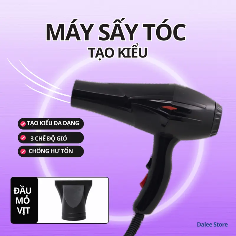 Máy Sấy Tóc Tạo Kiểu Salon 2 Chiều Nóng Lạnh Hiện Đại Công Suất Lớn 3500w 1
