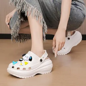 5.5cm Anak-anak Sandal Gaya Baru untuk Anak Perempuan Luar Classic Mega Crush Clog Wanita  Kodok