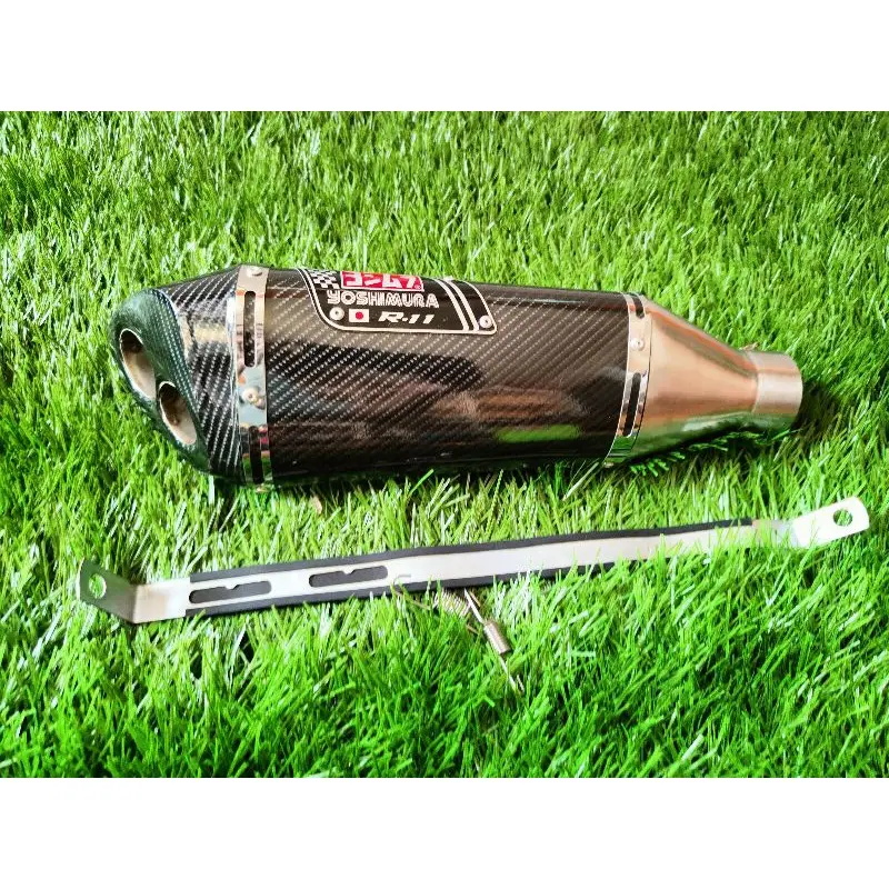 KNALPOT RACING YOSHIMURA R11 SUARA BASS VIXION R15 FU MX CBR GSX TIGER MEGAPRO SONIC SUPRA GTR SLL 1