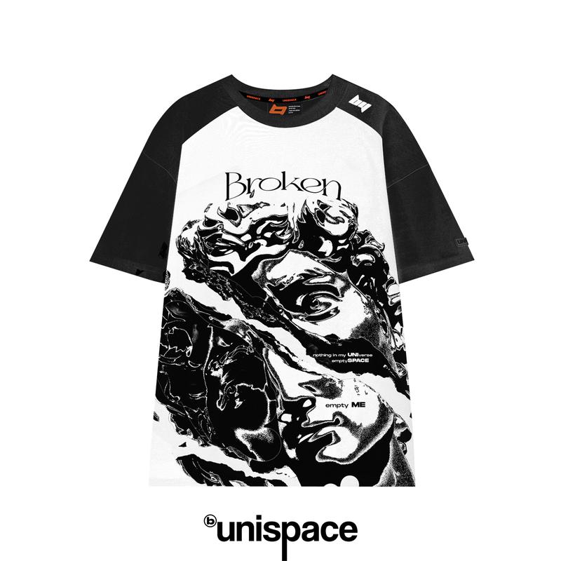 Áo thun local brand By UniSpace tay lỡ form rộng unisex nam nữ Broken