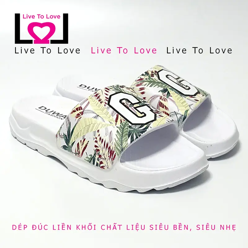 Dép Nam, Nữ Đúc Liền Khối Siêu Nhẹ DUWA LT2263 - Hàng Chính Hãng - Slipper, Dép Đế Bằng Quai Ngang Dép Lê 4
