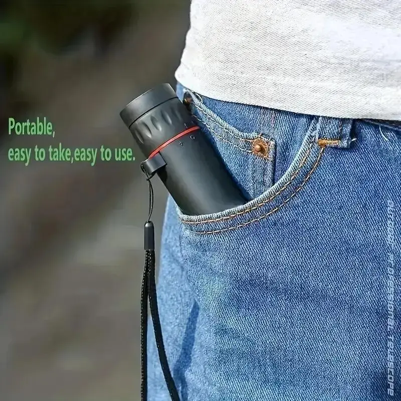2000*25 High-power Magnifying Monocular Telescope, Portable Mini Multi-purpose Telescope, Single Tube Telescope for Outdoor Camping, Hunting, Fishing, Gifts for Boyfriend 2