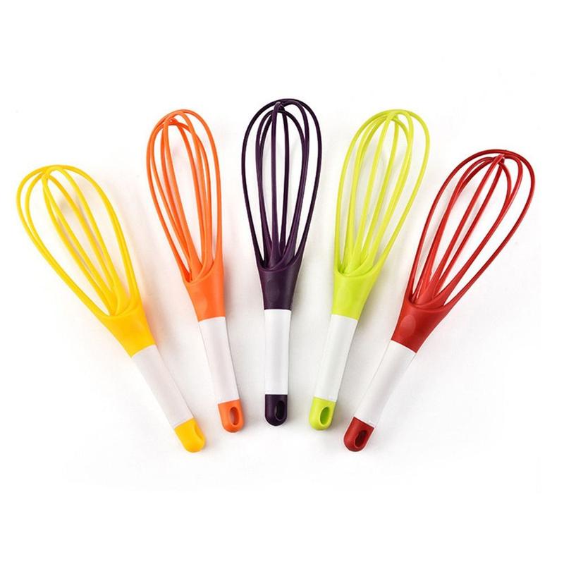 Product Introduction of New PP Rotary Egg Beater Stainless Steel Hanging Hole Design Gravy Whisk Rotatable Kitchen Utensil for Kitchen, Cooking 17