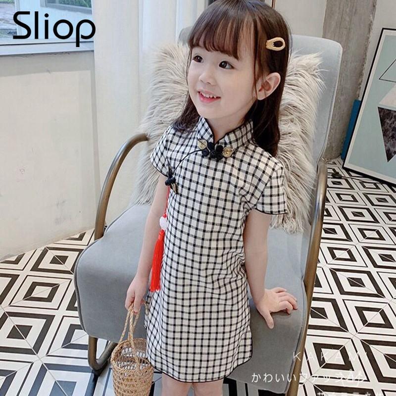Product Introduction of Girls' Chinese Style Retro Hanfu Summer Children's Fashionable Cheongsam Dress Baby Skirt Cross-border One-piece Dropshipping 18