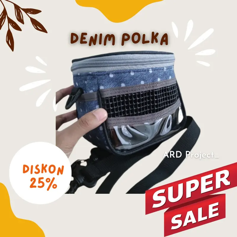 Tas travel pouch bonding pouch sugar glider hamster marmut tupai 2