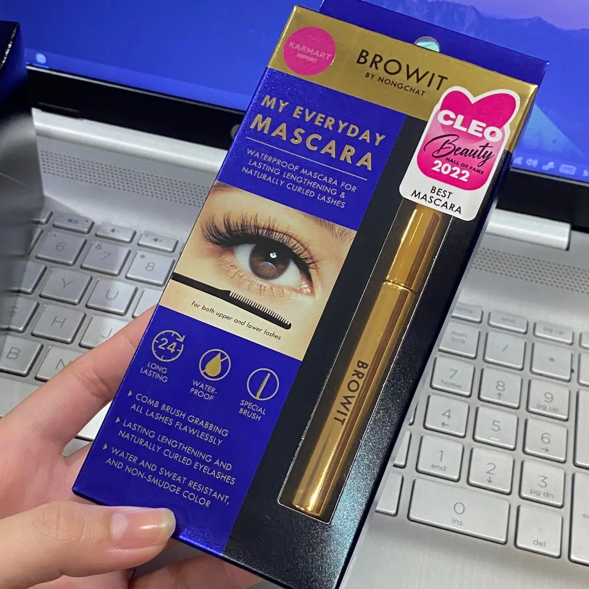 [NONG CHAT] Mascara NONGCHAT Tơi Mi, Kháng Nước Bền Màu Nữ Cosmetic Trang Điểm Mỹ Phẩm