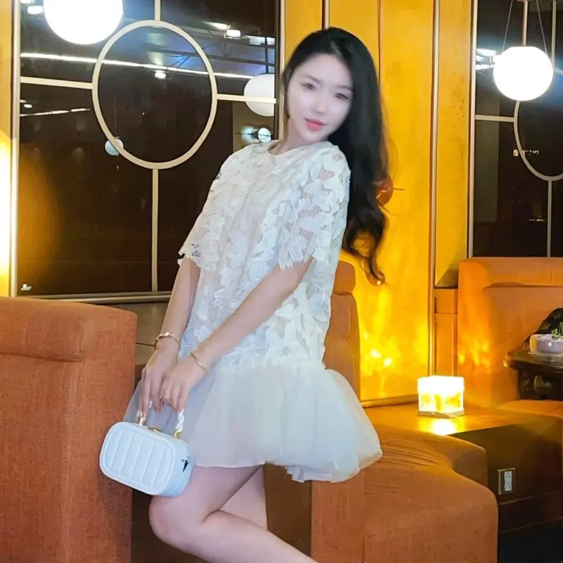 AMI DRESS( Đầm ren bồng công chúa) / chất liệu ren tơ / đầm đi tiệc / đầm tiểu thư / đầm ren