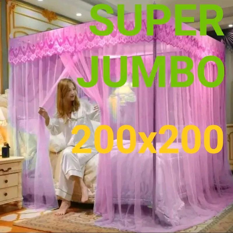 KELAMBU NYAMUK MODERN PERSEGI SUPER JUMBO 200X200 Pencegahan Serangga Putih 3