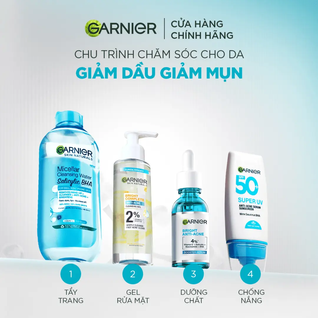 [MỚI] [MUA 1 TẶNG 1]  Kem Chống Nắng Garnier Phổ Rộng 12H Kiềm Dầu & Hỗ Trợ Giảm Mụn Spf 50+PA++++ 30ML | BigBuy360 - bigbuy360.vn