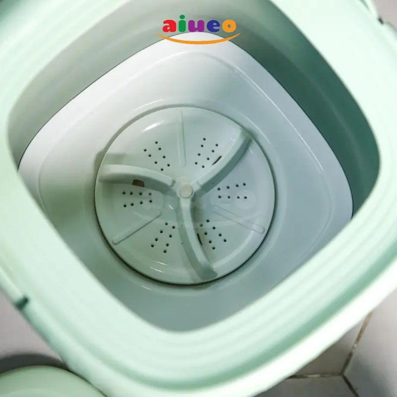 AIUEO Folding Mesin Cuci Portable Mesin Cuci Lipat Mini Folding Washing Machine Kapasitas 6 L 3