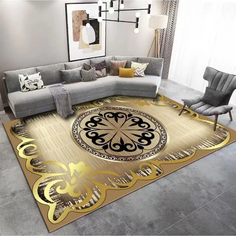 2025 Karpet kamar tidur lantai aaesthetic 100ⅹ150cm 2025 Karpet Muslim Baru Karpet Ruang Tamu Eropa 3