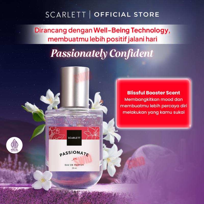 Scarlett Whitening Euphoria Eau De Parfum 30ml BPOM Original Perfume Wangi Wanita Violet - Pear, Pear - Mewah, Orange 5