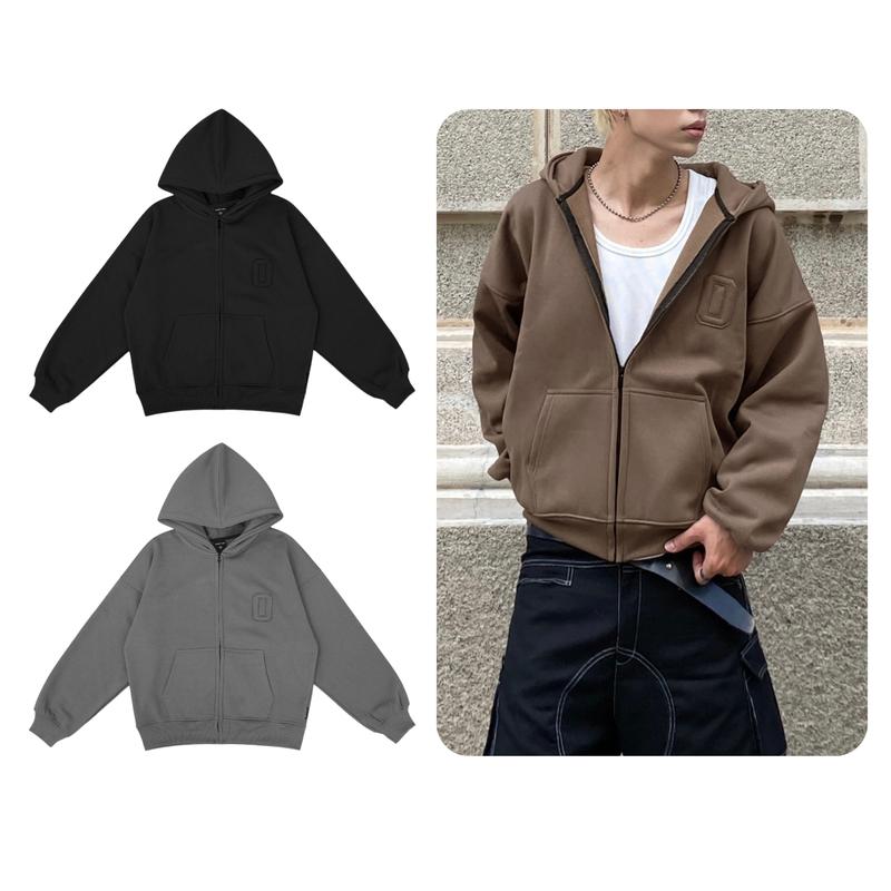  Áo khoác Hoodie Jacket O Symbol Odin Club Áo hoodie zip kéo khoá form boxy chất liệu nỉ bông 