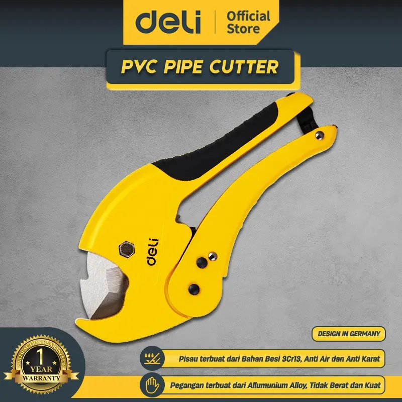 Deli Pipe Cutter / Gunting Tang Pipa PVC 42mm Aluminium EDL2507 air baja kuat  Karat