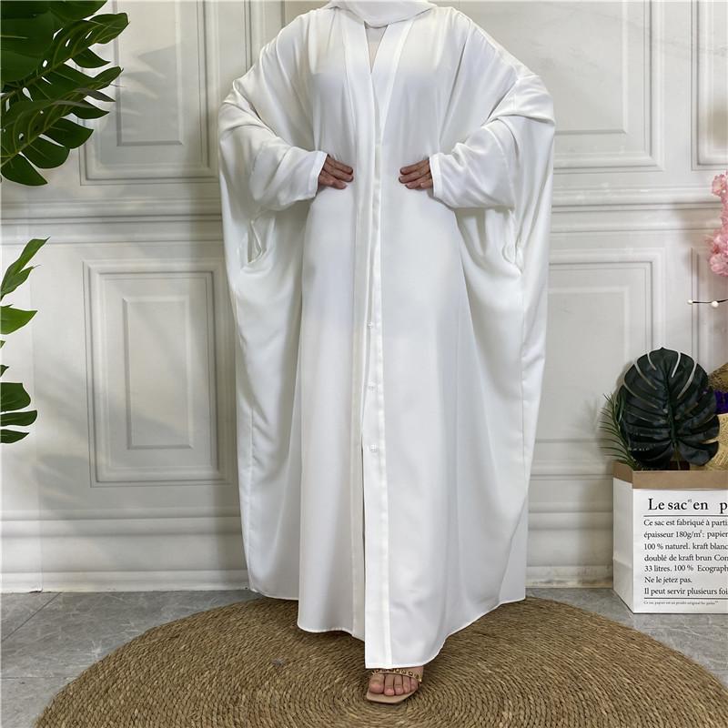 Product Introduction of 2022 New Middle Eastern Dubai Hot Style Solid Color Tie Button Cardigan Robe 1923 23