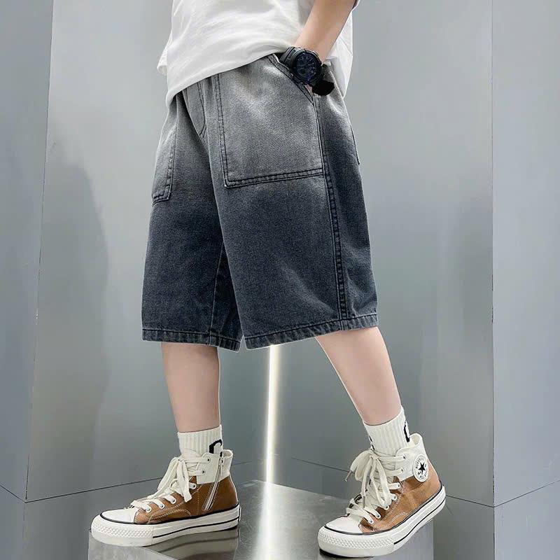 Quần Ngố Jean Phối Màu OMBER Siêu Chất Cho Bé Trai 20-50kg