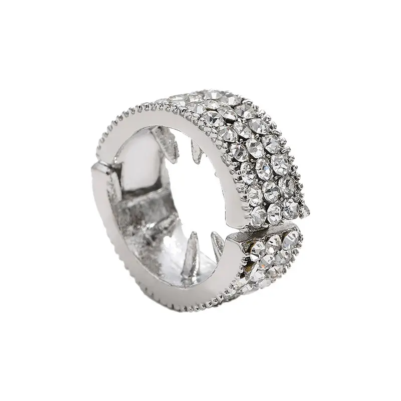 Yu Shuxin Style Tentacle Round Hair Clip Silver Metal Small Hairpin for Women Forehead Side Bangs Clip Hair Accessory