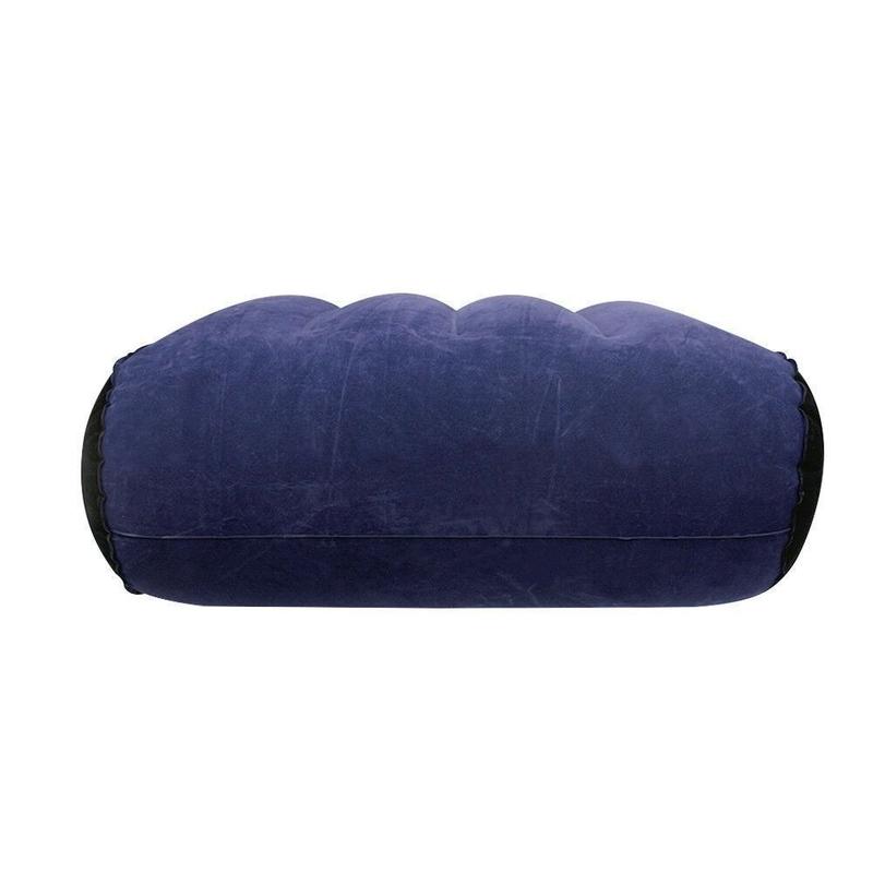New PVC Flocking Silicone Pillow Blue+Black Triangle Inflatable Pillow Soft Inflatable Magic Cushion Home Office 3
