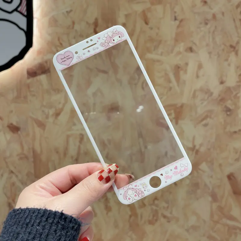Phim Kính Cường Lực Chó Quế Hoạt Hình Kuromi, Thích Hợp Cho Apple 6S / 7 / 8, Phong Cách Mới, Bảo Vệ Toàn Màn Hình, Thích Hợp Cho iPhone6 / 7 / 8plus, SE2 / 3, IP4s, IP5 / 5s, Phim Màu, Thiết Kế Hoạt Hình 5