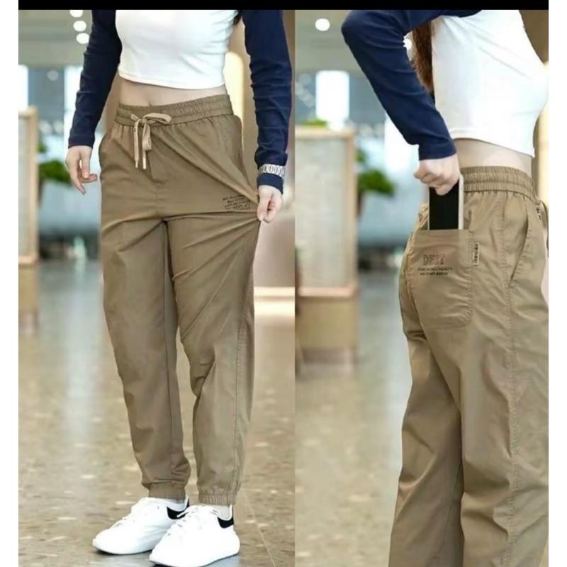 Quần kaki thể thao ống rộng bo chun,quần jogger cạp chun trẻ trung năng động Sport Tập Yoga Tập Gym 7