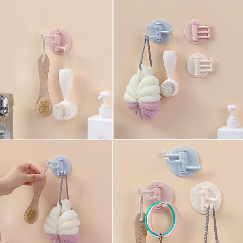 Product Introduction of Free perforated seamless hooks, creative rotating hooks, strong hooks 5