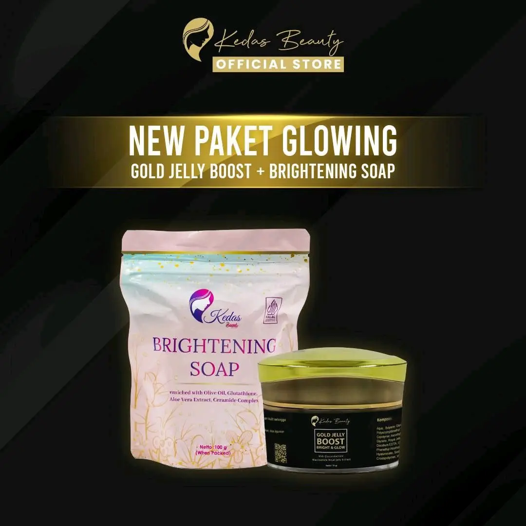 Paket Perawatan Wajah Kedasbeauty isi (Sabun + Gold Jelly)