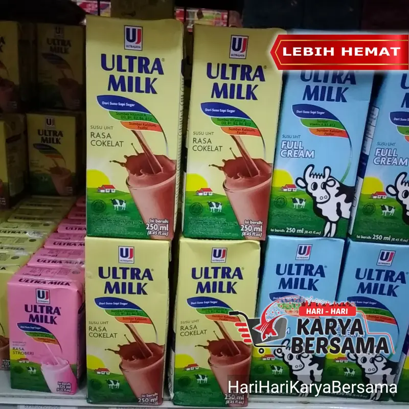 MINUMAN SUSU CAIR ULTRA MILK COKLAT UHT PACK ISI 6'S X 250ML 1