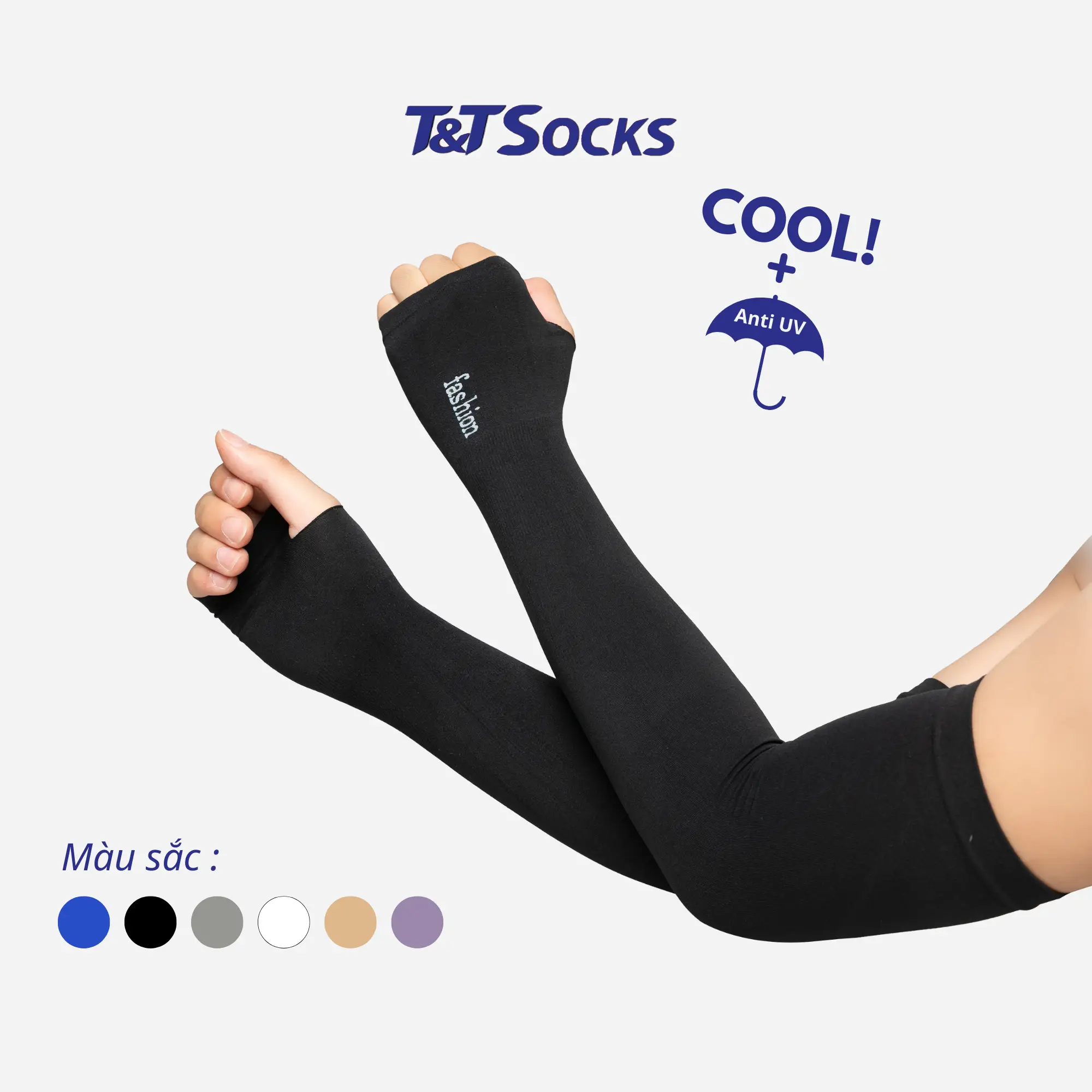 Combo 5 - 10 Đôi Găng Tay Chống Nắng T&T FASHION Nam Nữ Chống Tia UV Dài Xỏ Ngón