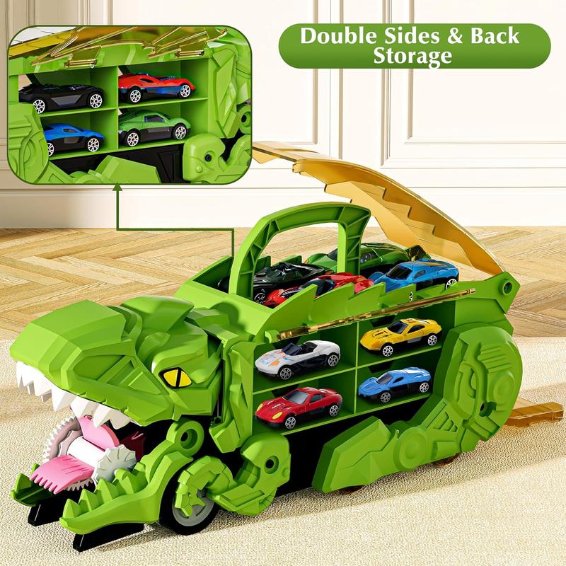 Product Introduction of Dinosaur Transport Truck Toy with 6 Counts Random Mini Cars, 1 Box Dinosaur Swallowing Car Toy Set, Birthday Gift, Creative Toy for Boys & Girls 5