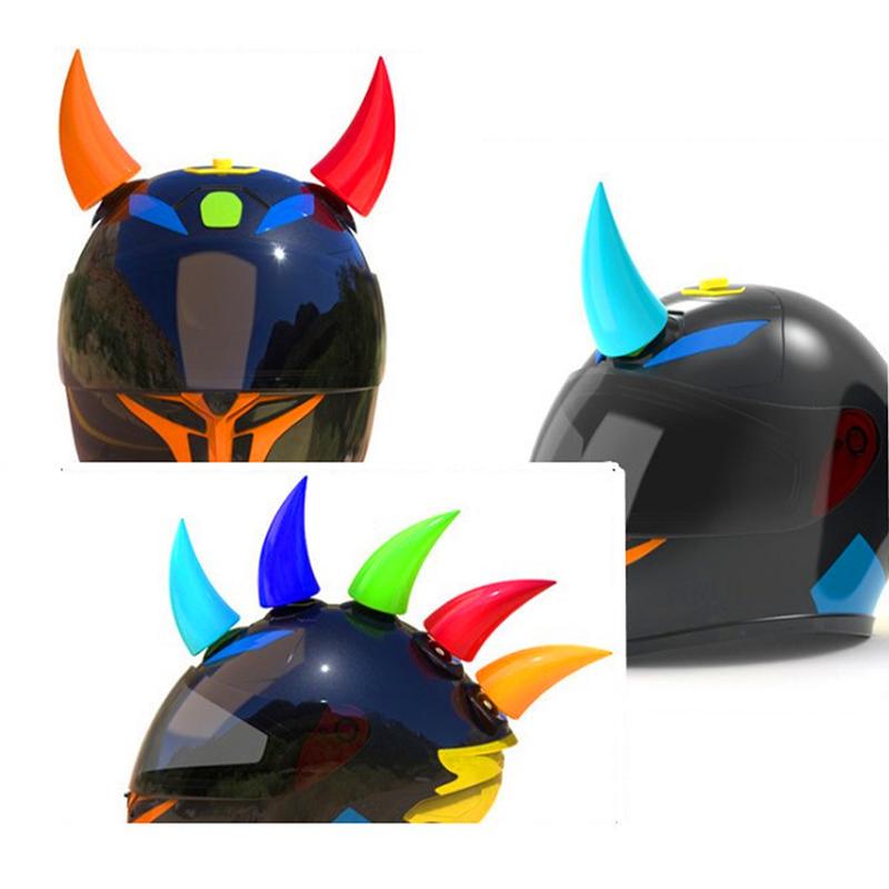 2Pcs Rubber Motorcycle Helmet Corner Horn Decoration Accessories with Suction Cup Soft Horn Headwear #469731 4