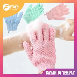 FXG Sarung Tangan Mandi Scrub Eksfoliasi Lembut – Pembersih Kulit & Pengangkat Daki SRG10