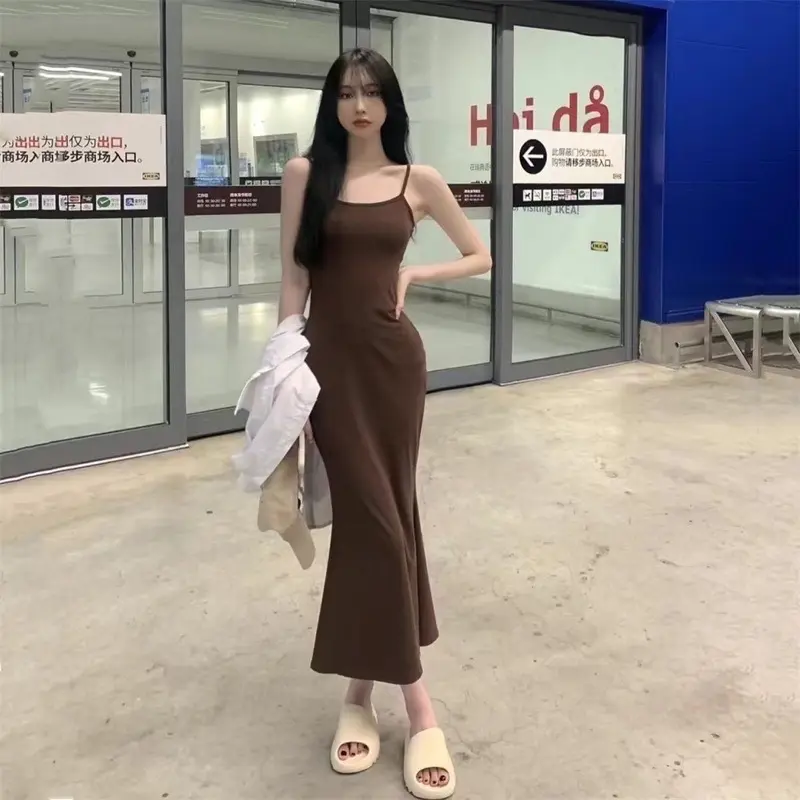 Đầm Body Nữ Dáng Dài Đuôi Cá Len Tăm, Váy ôm body sexy Hai Dây 3 Màu tôn dáng cực đỉnh 030 | BigBuy360 - bigbuy360.vn Đầm Body Nữ Dáng Dài Đuôi Cá Len Tăm, Váy ôm body sexy Hai Dây 3 Màu tôn dáng cực đỉnh 030 | BigBuy360 - bigbuy360.vn