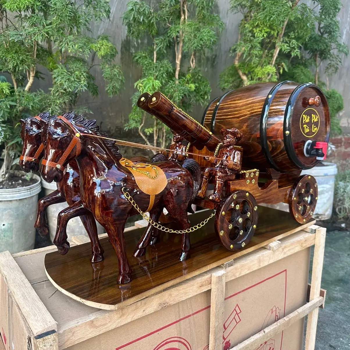 Song Mã Kéo Bình Tài Lộc Decor Phòng Trang Trí Nhà Phòng Khách Bình Dung Tích 5L đồ trang trí phong thủy