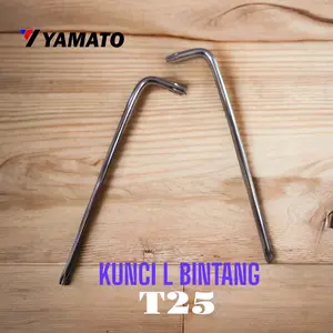 KUNCI L BINTANG T25 YAMATO CHROME VANADIUM KILAP