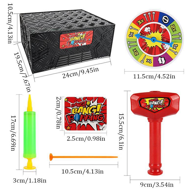 Bubble Popper Game, 1 Set Desktop Game Toy, Parent-child Interactive Game Toy, Novelty & Gag Toys for Kids, Party Game Supplies 1