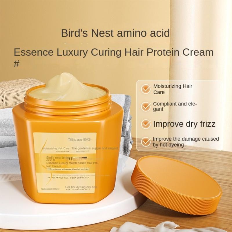 New 500ml Hair Care Facial Mask Deeply Nourishes Improves Irritability Hair Repair Mask Damaged Care Large Capacity Hair Care Cream for Hair 0