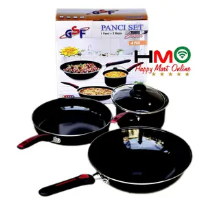 Panci Set Wajan Set Penggorengan Enamel Anti Lengket 4 Pcs GSF-2630 GSF 2630 GSF2630