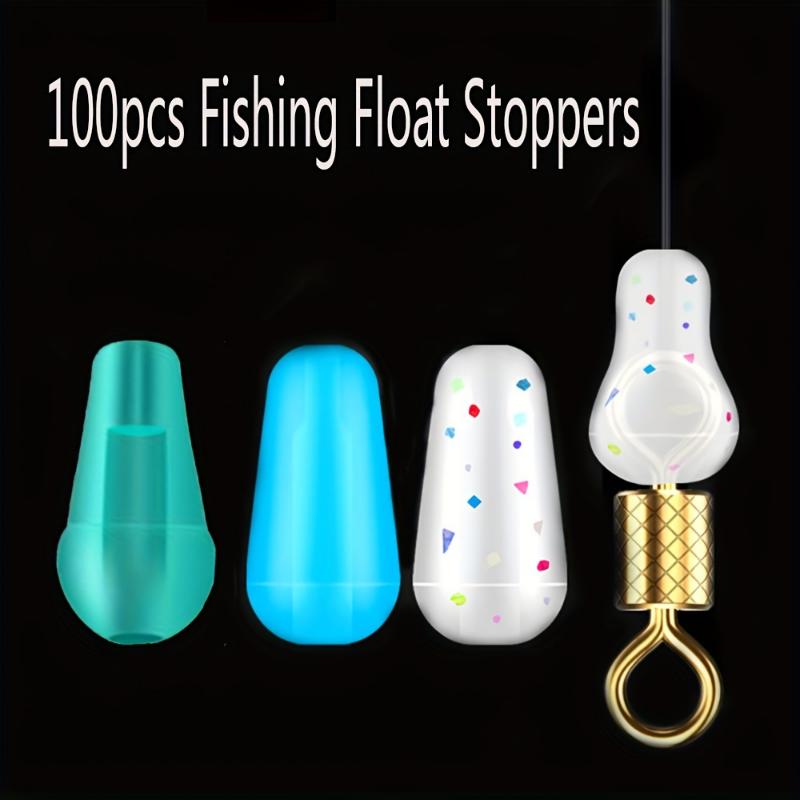 outdoors Durable Blue Silicone Fishing Float Stoppers - 100pcs - TikTok ...