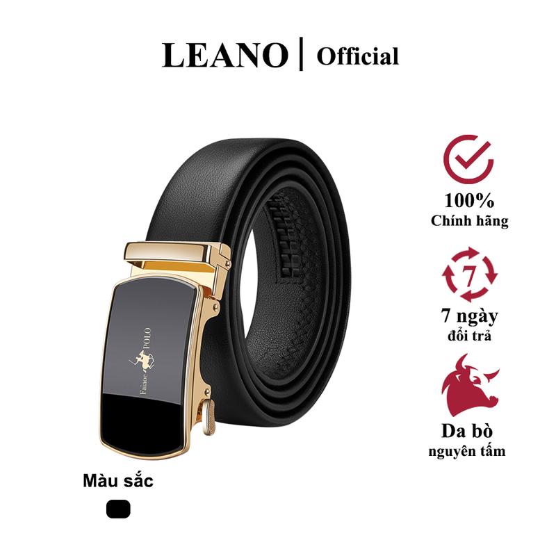 Thắt lưng da nam cao cấp Faiaoe POLO, Dây nịt nam da bò nguyên tấm Leano - 728