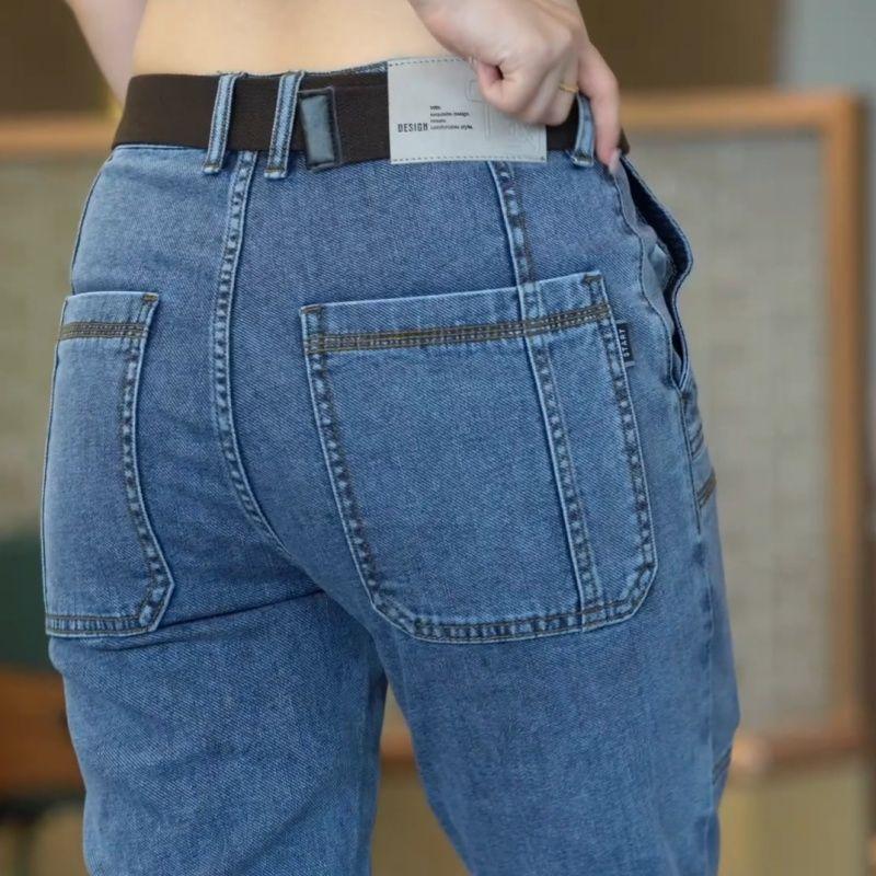 Quần Jean Co Giãn Cho Nam, Hàng Mới Về, Ống Đứng, Sáu Túi, Nhiều Túi 5