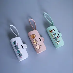 Terlaris Powerbank 10000 mAh mini size portabel Type-C direct charging+Lightning wired charging portabel mini CDB4