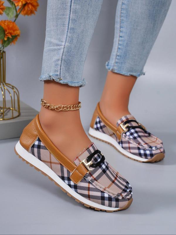 Women's Fashionable Solid Color Slip on Flats, 1 Pair Casual Comfortable Round Toe Flat Shoes for Women & Girls, All-match Commuter Shoes for Work & Daily Use 3