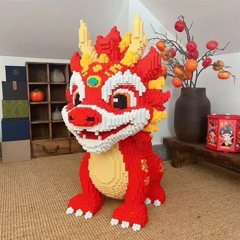 ĐỒ CHƠI LÊ GÔ Mô Hình Rồng Đỏ Lắp Ráp Cỡ Lớn - Đồ Chơi Sáng Tạo Dành Cho Mọi Lứa Tuổi