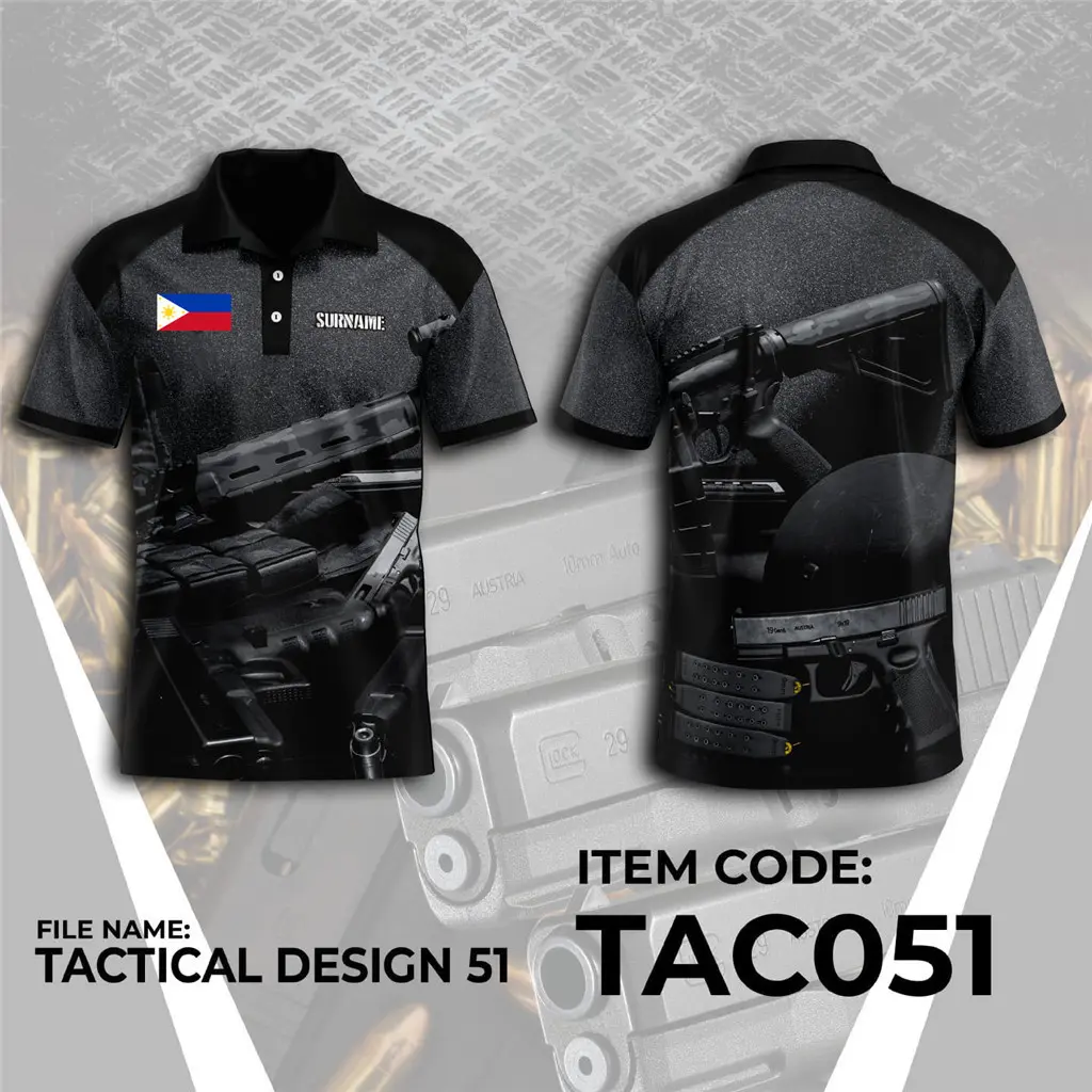 [Ready-Stock] 2024 NEW JERSEY Tactical Polo Shirt for Men TACTICAL GLOCK AIRBORNE TACTICAL DESIGN Free Custom Name T SHIRT 3D Shirt Full Sublimation for Men Women Uniform Menswear Top Lingerie Tropical Wetsuit Short Sleeve