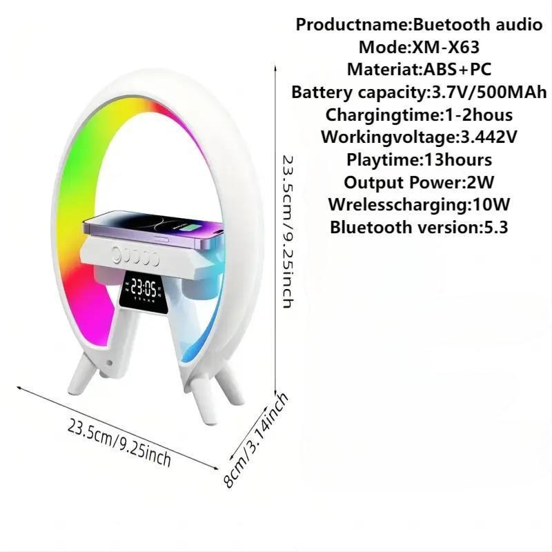 Wireless LED Light with 256 Lighting Modes, Bluetooth-compatible Surround Sound Music Light, Creative Wireless Charging Music Light for Bedroom, Living Room 2