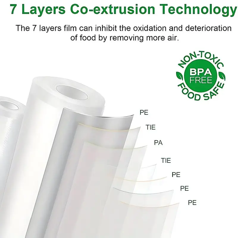 Food Vacuum Sealer Bag, 1 Roll Multi-size Food Vacuum Sealer Bags, Vacuum Storage Bag for Food Fresh Long Keeping, Home Kitchen Supplies, Kitchen Accessories 2